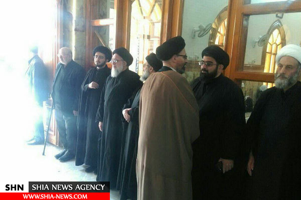 تصاویر تشییع پیکر مرحوم آیت الله ابن الرضا در نجف اشرف