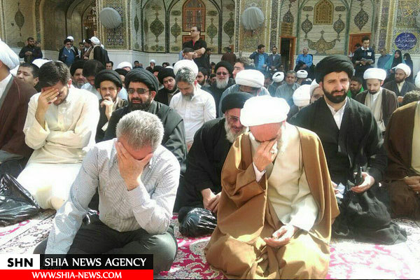 تصاویر تشییع پیکر مرحوم آیت الله ابن الرضا در نجف اشرف
