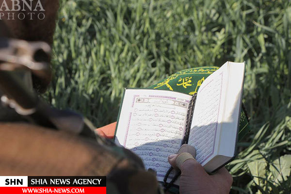 تصاویر محفل قرآنی رزمندگان الحشد الشعبی در موصل
