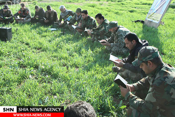 تصاویر محفل قرآنی رزمندگان الحشد الشعبی در موصل