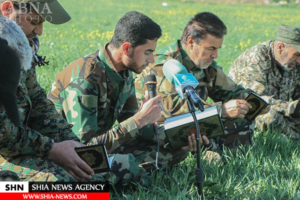 تصاویر محفل قرآنی رزمندگان الحشد الشعبی در موصل