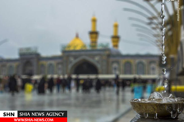 تصویر بارش باران در کربلا تصویر بارش باران در کربلا