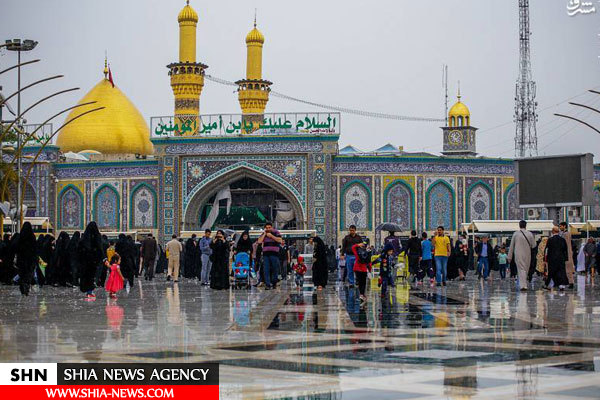 تصویر بارش باران در کربلا تصویر بارش باران در کربلا