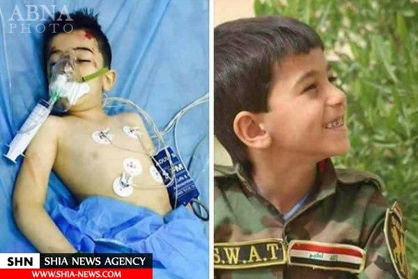شهادت کوچکترین رزمنده الحشد الشعبی در موصل + تصاویر