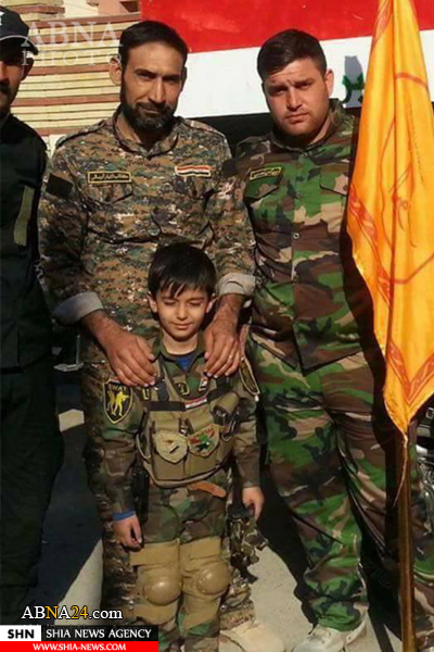 شهادت کوچکترین رزمنده الحشد الشعبی در موصل + تصاویر