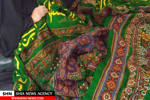 بزرگترین پُتّه جهان  برای ضریح امام حسین(ع) بافته شد + تصاویر