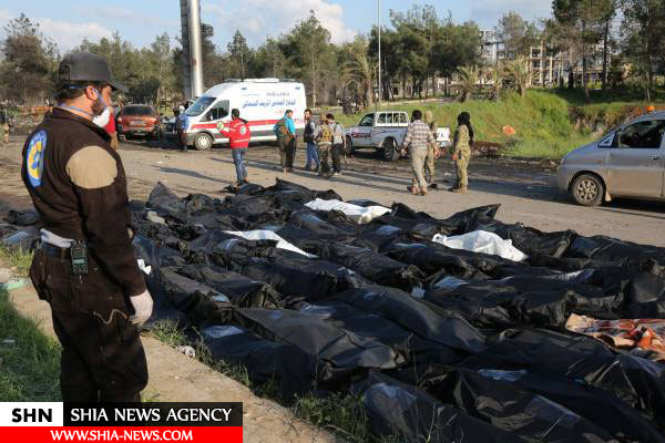 تصاویری جدید از انفجار مرگبار در محله الراشدین حلب (۱۸+)