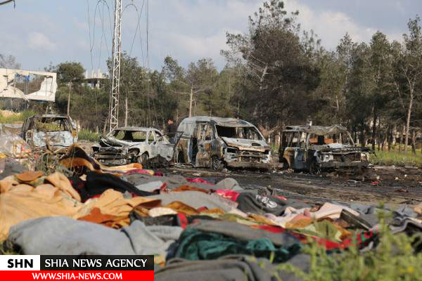 تصاویری جدید از انفجار مرگبار در محله الراشدین حلب (۱۸+)