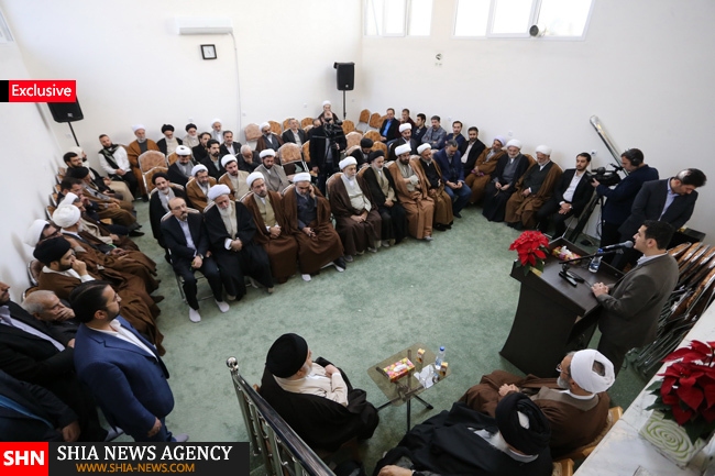 گزارش تصویری/ افتتاح کتابخانه تخصصی ادبیات وابسته به دفتر آیت الله العظمی سیستانی