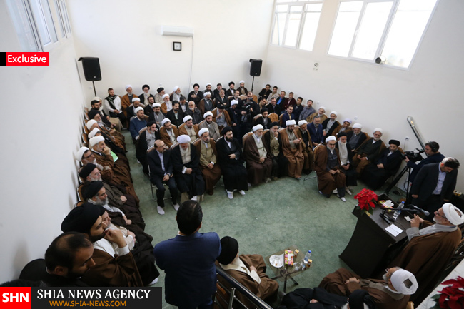 گزارش تصویری/ افتتاح کتابخانه تخصصی ادبیات وابسته به دفتر آیت الله العظمی سیستانی