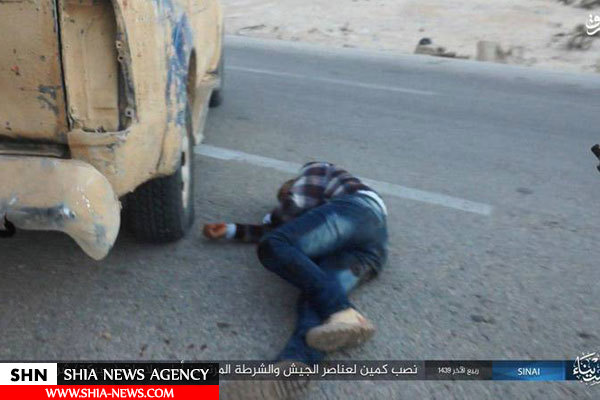کمین خونین داعش به خودروی افسران +تصویر