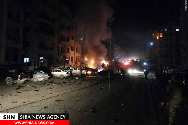 تصویر انفجار تروریستی شب گذشته در ادلب