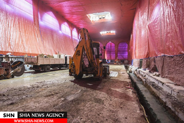آغاز مرحله نهایی سرداب امام حجت (عج) در حرم امام حسین(ع) + تصاویر