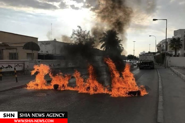 انقلابیون بحرین خیابان‌های چند منطقه را مسدود کردند + تصاویر