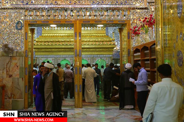تصاویر شست و شوی رواق حرم مطهر امام علی(ع)