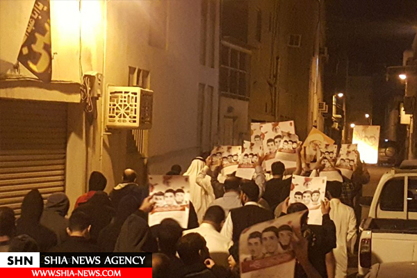 برگزاری تظاهرات و مراسم یادبود ۳ شهید شیعه بحرینی + تصاویر