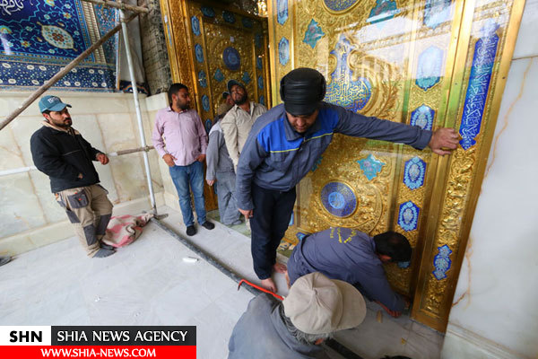 باب الغیبة در حرم امام عسکری(ع) تعویض شد+تصاویر