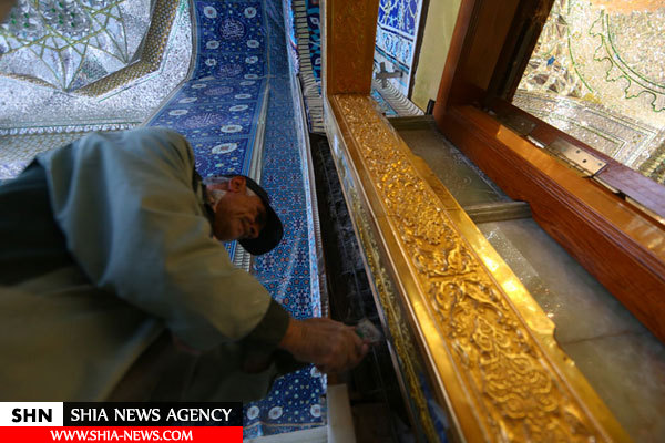 باب الغیبة در حرم امام عسکری(ع) تعویض شد+تصاویر