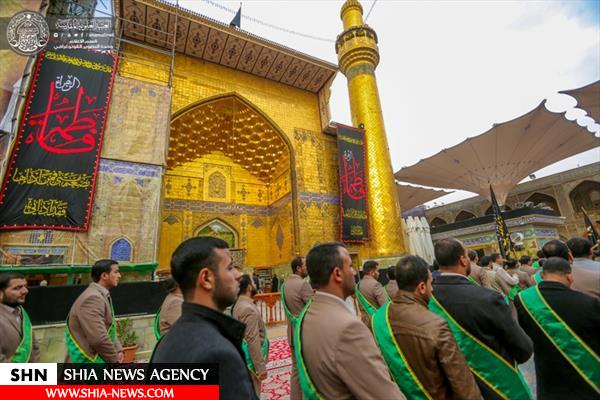 مراسم شهادت حضرت فاطمه(ع) در حرم امیرالمؤمنین(ع) برگزار شد+ تصاویر