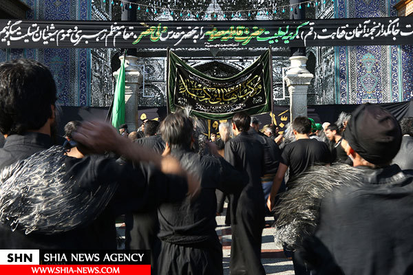 حضور دسته‌های عزاداری در حرم حضرت معصومه(س)
