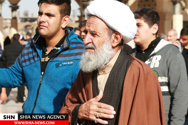 حضور دسته‌های عزاداری در حرم حضرت معصومه(س)