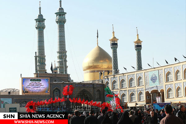 حضور دسته‌های عزاداری در حرم حضرت معصومه(س)