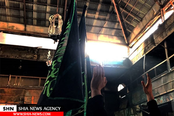 حسینیه ۶۰۰ ساله درکه قبل و بعد از آتش‌سوزی +تصاویر