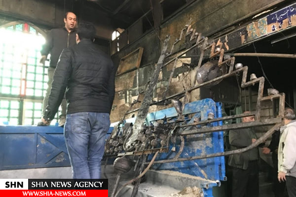 حسینیه ۶۰۰ ساله درکه قبل و بعد از آتش‌سوزی +تصاویر