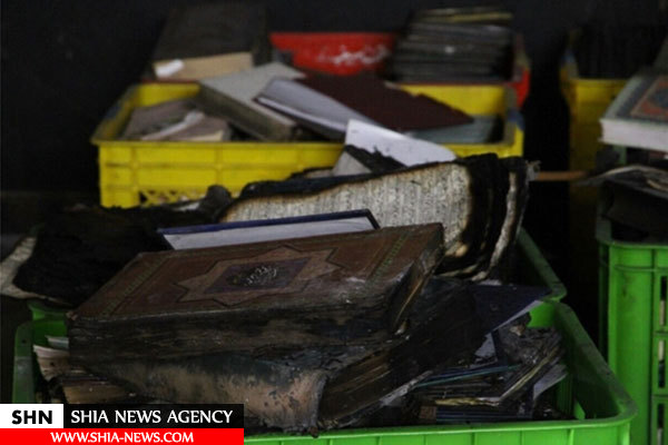 حسینیه ۶۰۰ ساله درکه قبل و بعد از آتش‌سوزی +تصاویر