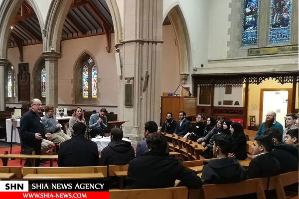 حضور اعضای انجمن جوانان اهل‌بیت(ع) اسکاتلند در کلیسای گلاسکو + تصاویر