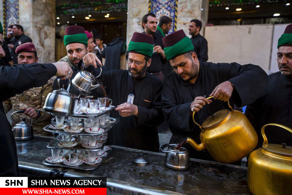 پذیرائی سادات کربلا از عزاداران حضرت فاطمه(س)+ تصاویر