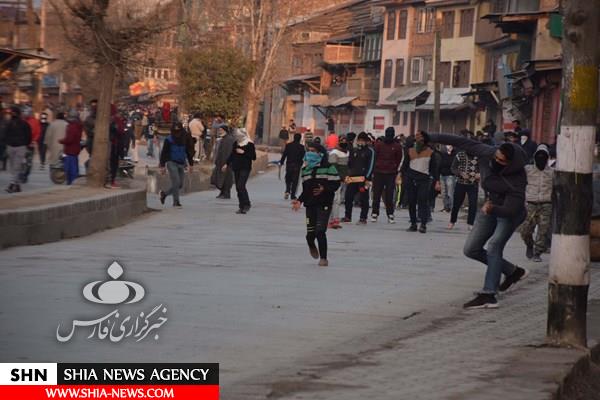 گسترش نا‌آرامی‌ها در کشمیر به روایت تصویر