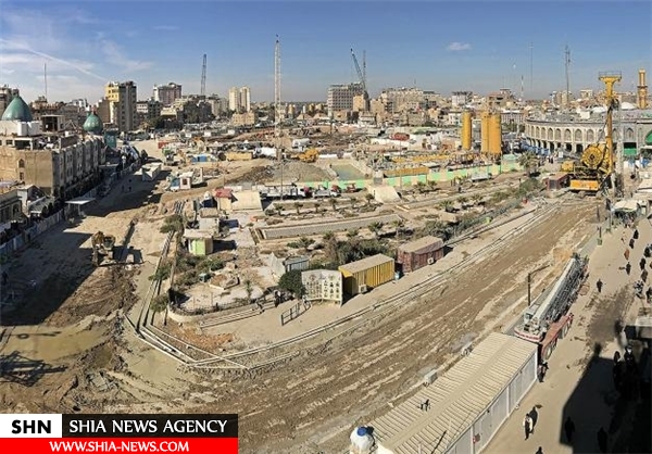 بازدید رئیس ستاد بازسازی عتبات از پیشرفت طرح توسعه حرم امام حسین(ع)