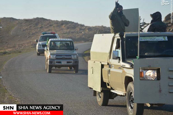 تصاویر عملیات نیروهای بسیج مردمی برای حذف پرچم سفیدها