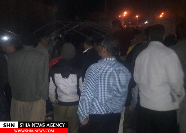 چادر زلزله زدگان سرپل ذهاب دچار حریق شد+ تصاویر