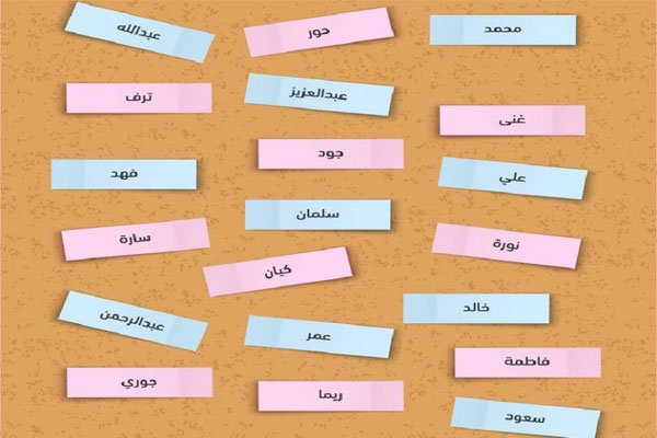 فهرست ۲۰ نام محبوب نوزادان در عربستان