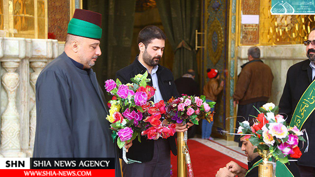 تصاویرحرم مطهر کاظمین(ع) گلباران شد تصاویرحرم مطهر کاظمین(ع) گلباران شد