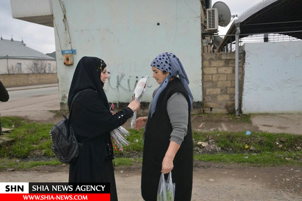 قدام جالب بانوان جمهوری آذربایجان در فرخنده زاد روز حضرت زینب(س) + تصاویر