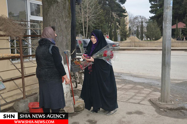 قدام جالب بانوان جمهوری آذربایجان در فرخنده زاد روز حضرت زینب(س) + تصاویر