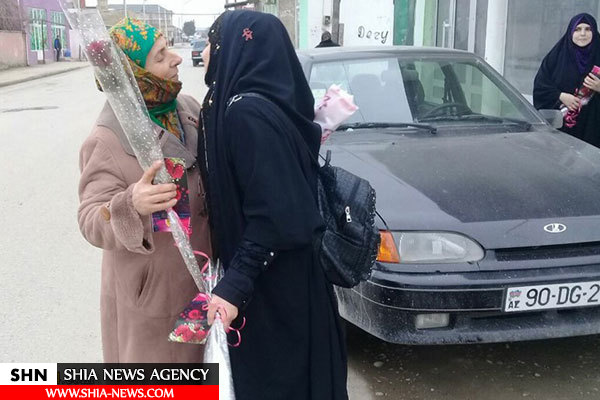 قدام جالب بانوان جمهوری آذربایجان در فرخنده زاد روز حضرت زینب(س) + تصاویر