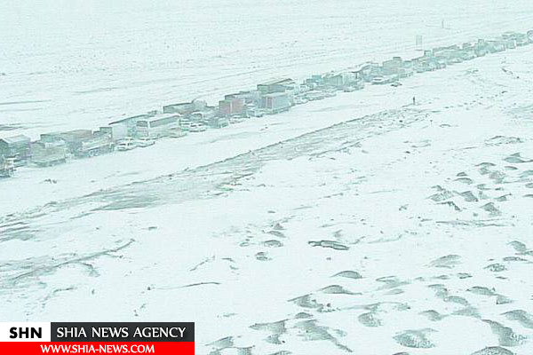 تصاویر بارش برف در جاده های کشور