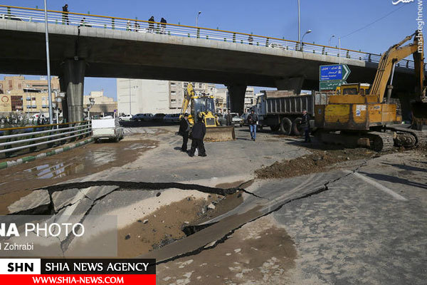 تصویر نشست زمین در قم تصویر نشست زمین در قم