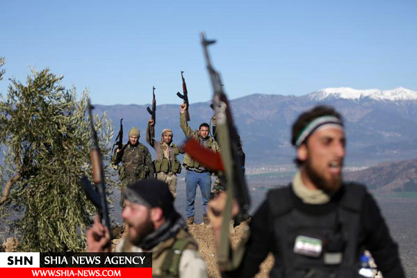 تصاویرحضور همپیمانان ارتش ترکیه در نزدیکی شهر عفرین