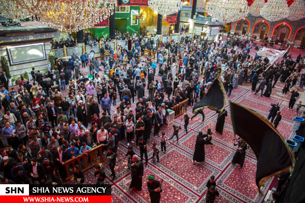تصاویر عزاداری رحلت حضرت ام البنین در حرم حضرت عباس(ع)