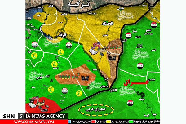 انهدام پایگاه داعش در شرق دیرالزور+ نقشه میدانی