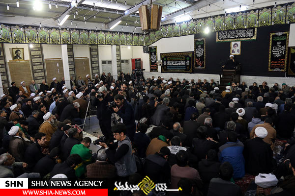 دسته عزاداری آیت الله صافی گلپایگانی در روز شهادت حضرت زهرا(س)