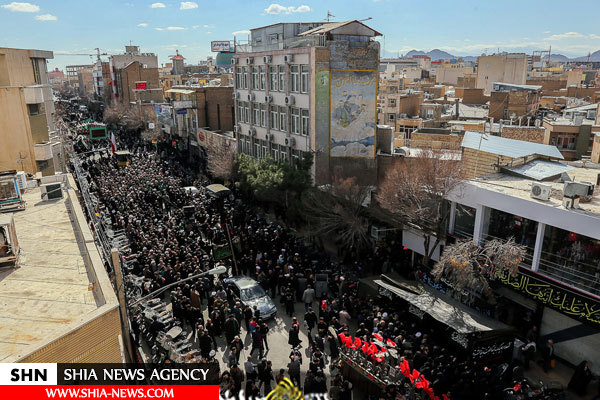 دسته عزاداری آیت الله صافی گلپایگانی در روز شهادت حضرت زهرا(س)