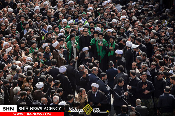 دسته عزاداری آیت الله صافی گلپایگانی در روز شهادت حضرت زهرا(س)