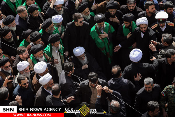 دسته عزاداری آیت الله صافی گلپایگانی در روز شهادت حضرت زهرا(س)