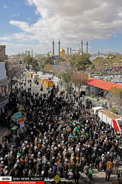 دسته عزاداری آیت الله صافی گلپایگانی در روز شهادت حضرت زهرا(س)